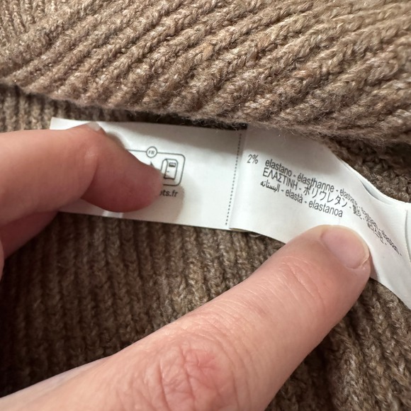 Zara Kids Brown Ribbed Knit Button Front Cardigan Sweater 5 Years 110cm - Picture 4 of 4